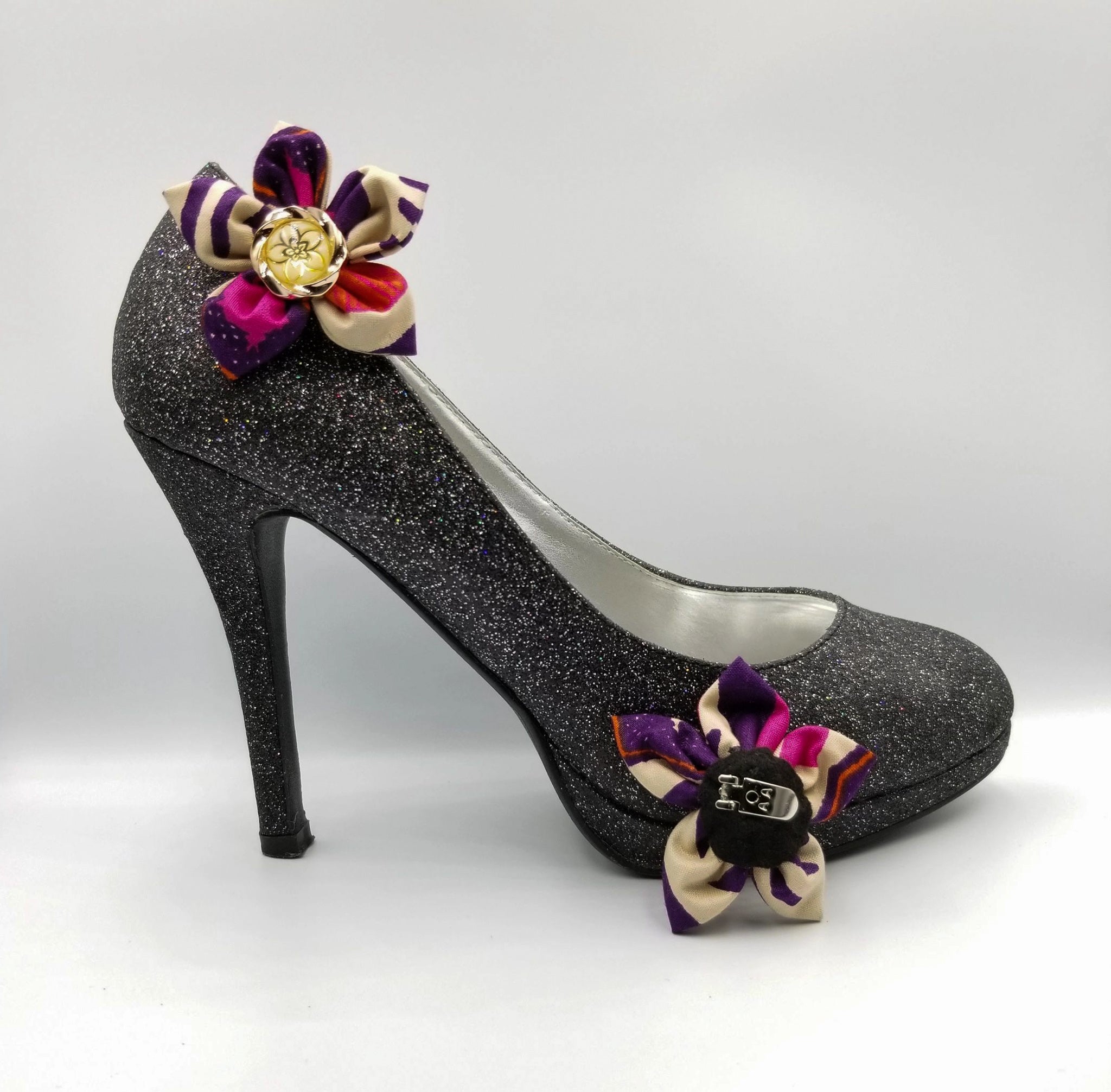 Ébène et Couleurs Styles- col claudine et clips amovibles