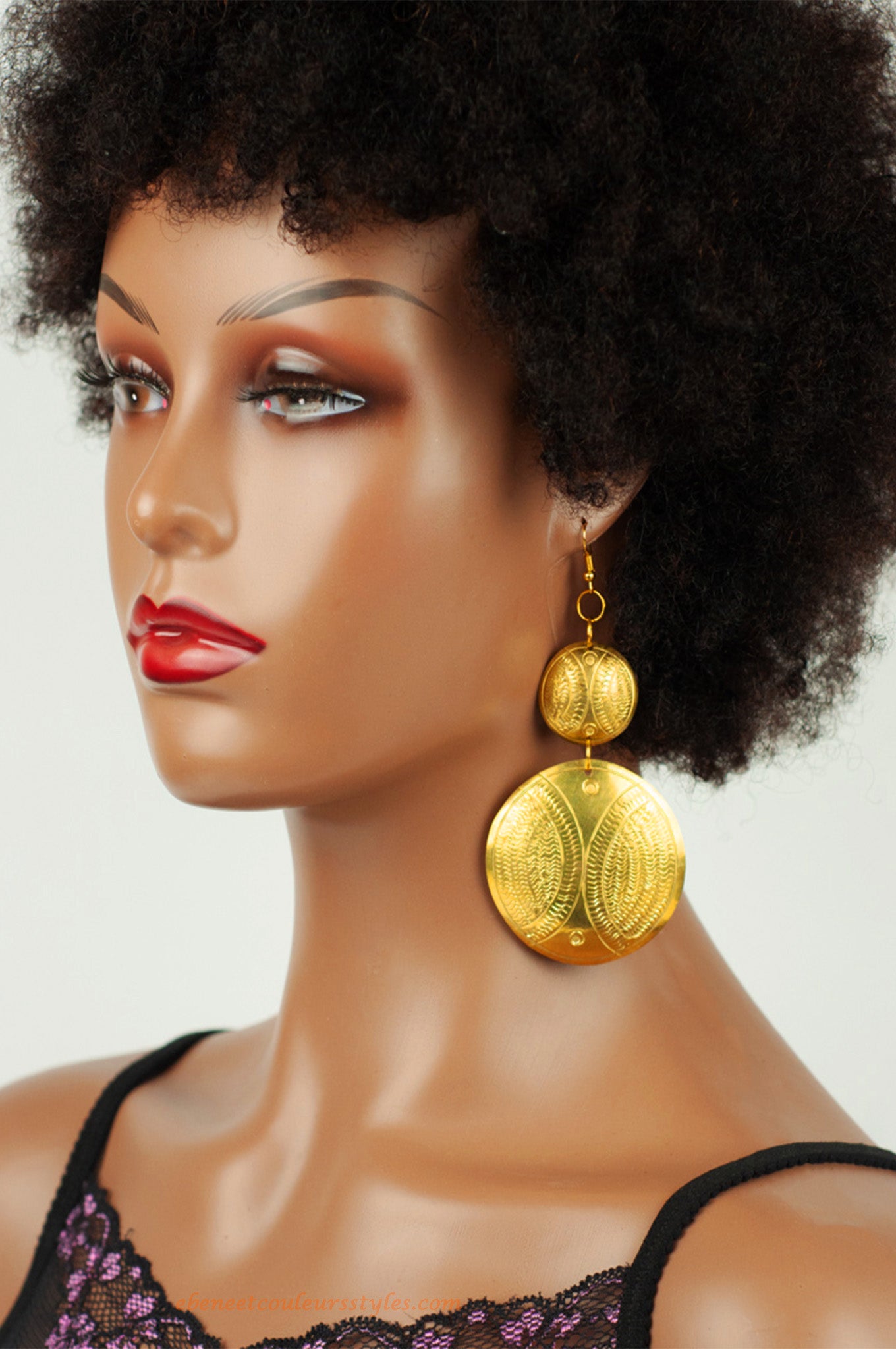 Ébène et Couleurs Styles- Boucles d'oreilles