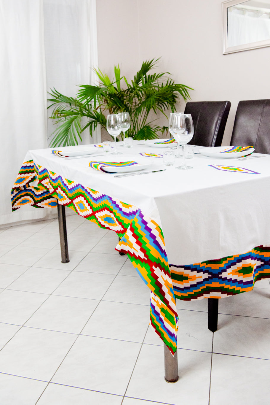 Ébène et couleurs Styles-set de table-tablecloth