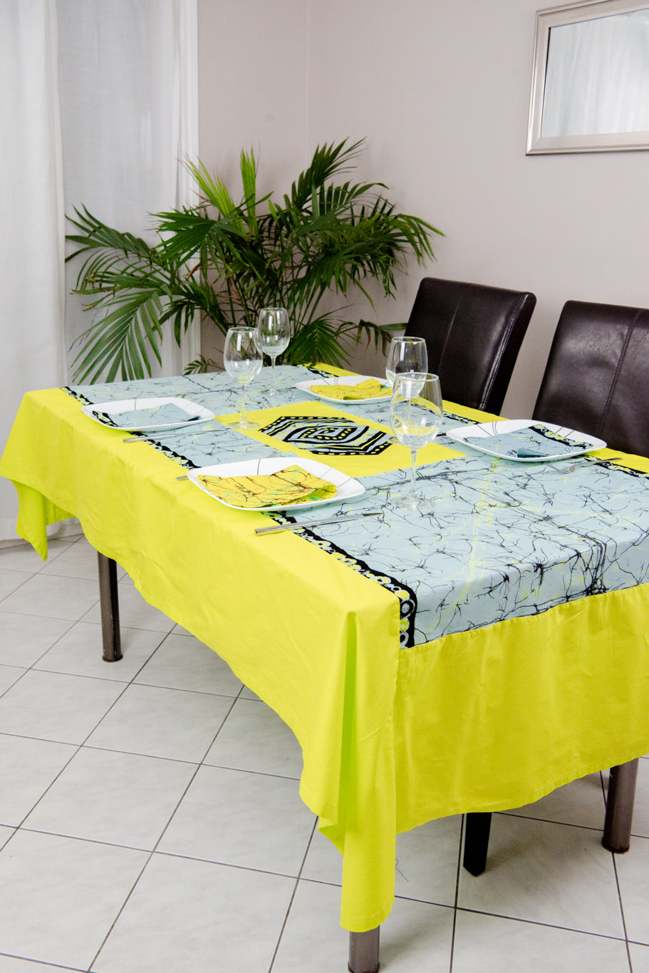 Ébène et Couleurs Styles-set de table-table cloth