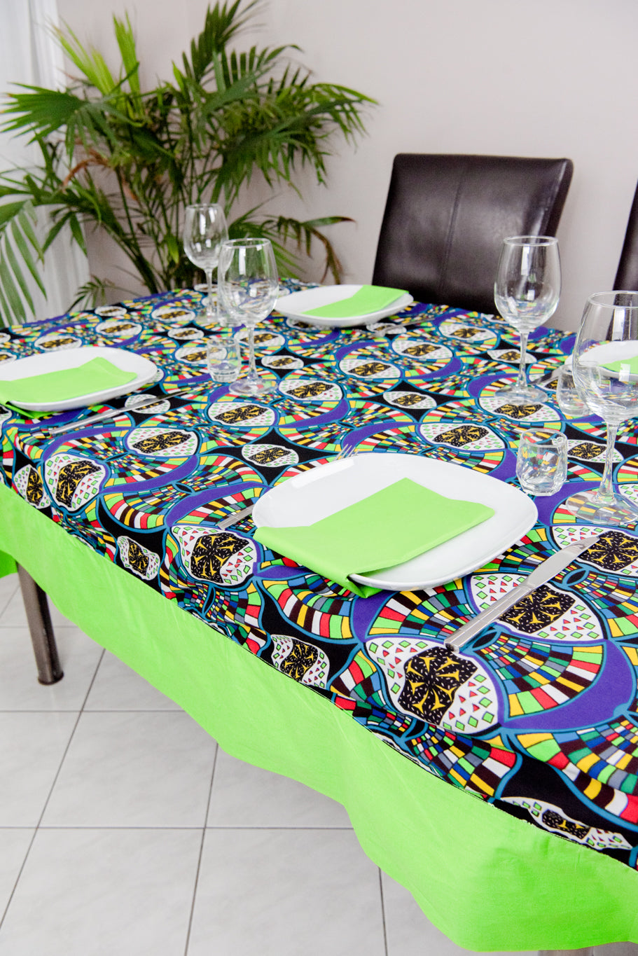 Ébène et couleurs Styles-nappe-table cloth