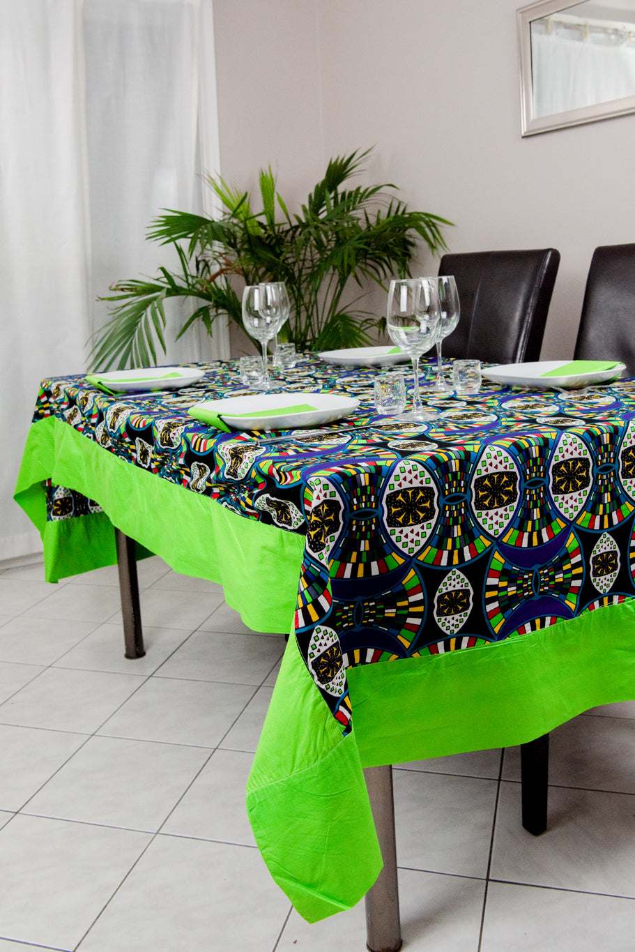 Ébène et couleurs Styles-nappe-table cloth