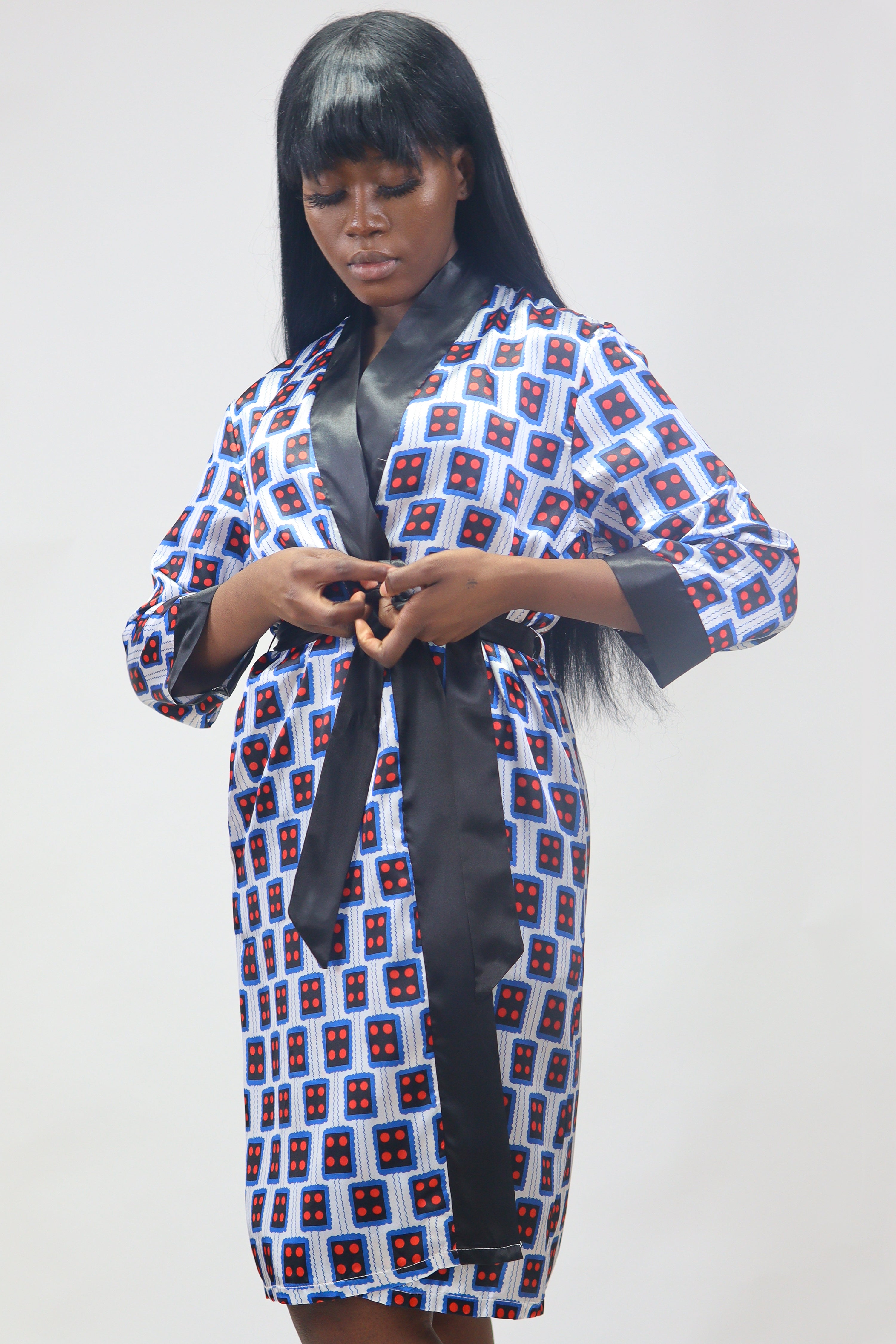 Ébène et Couleurs Styles- peignoir/kimono