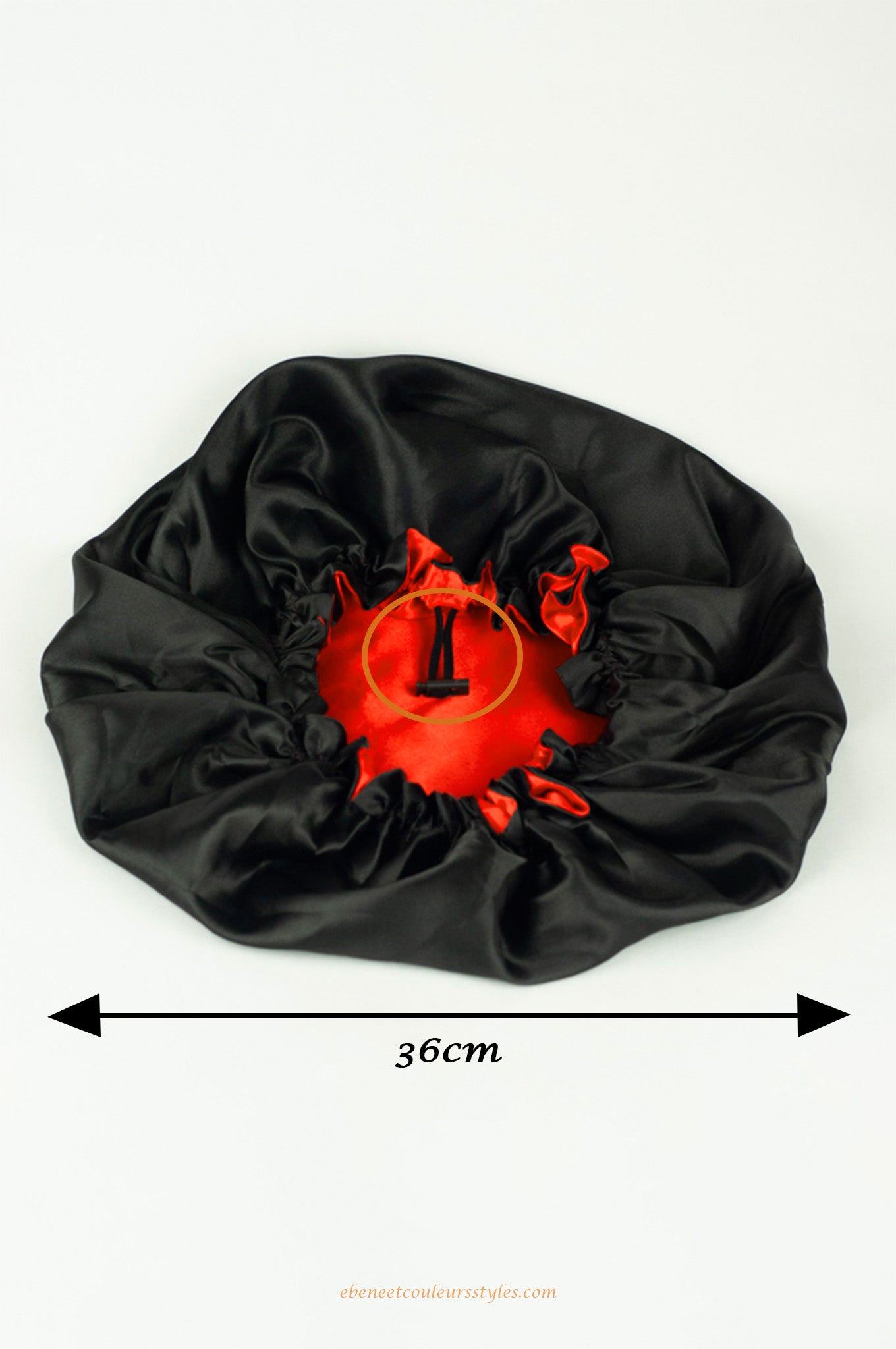 Ébène et couleurs styles- bonnet réversible à cordon réglable