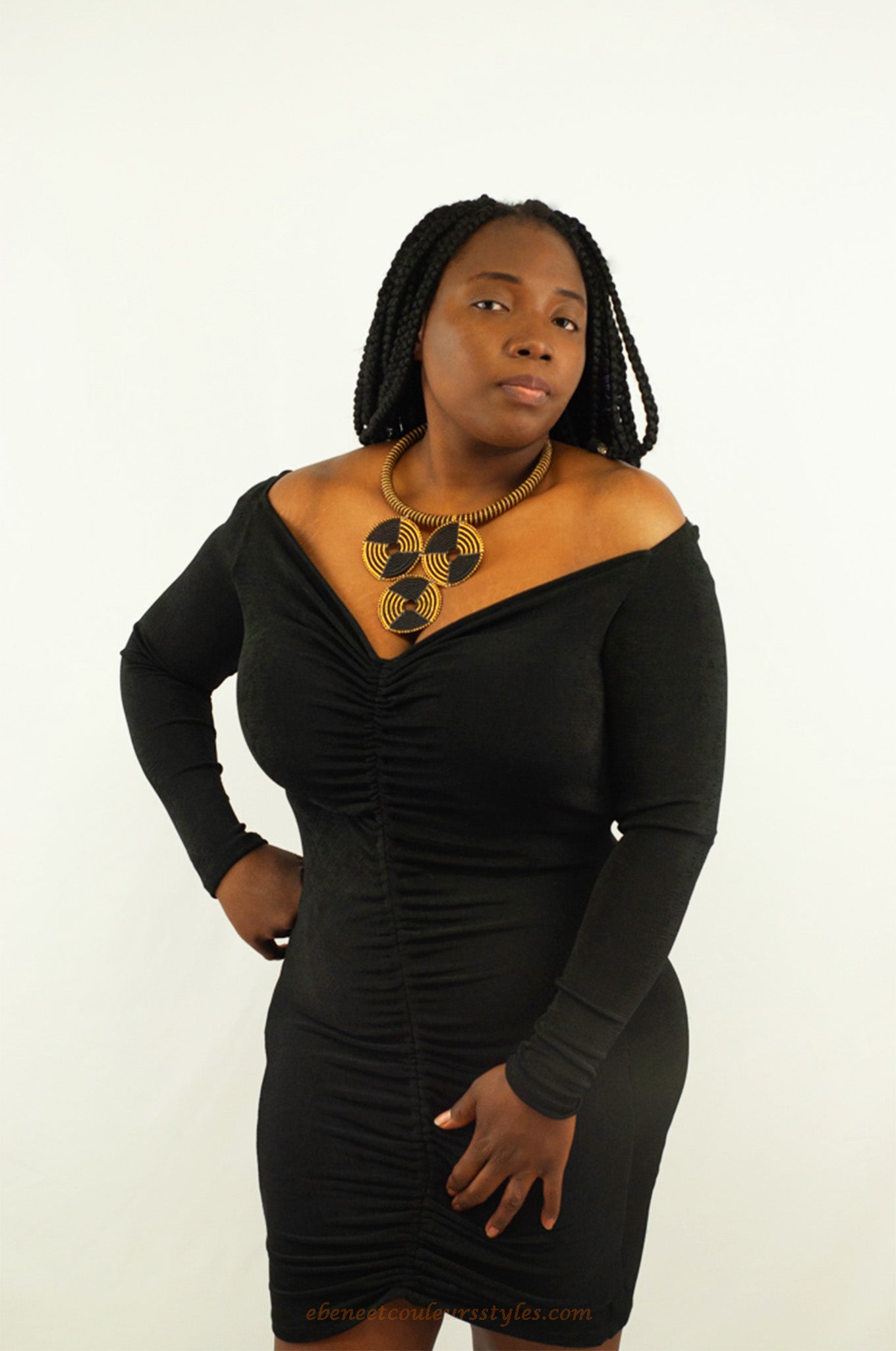 Collier Maasaï 3 rondelles Mila