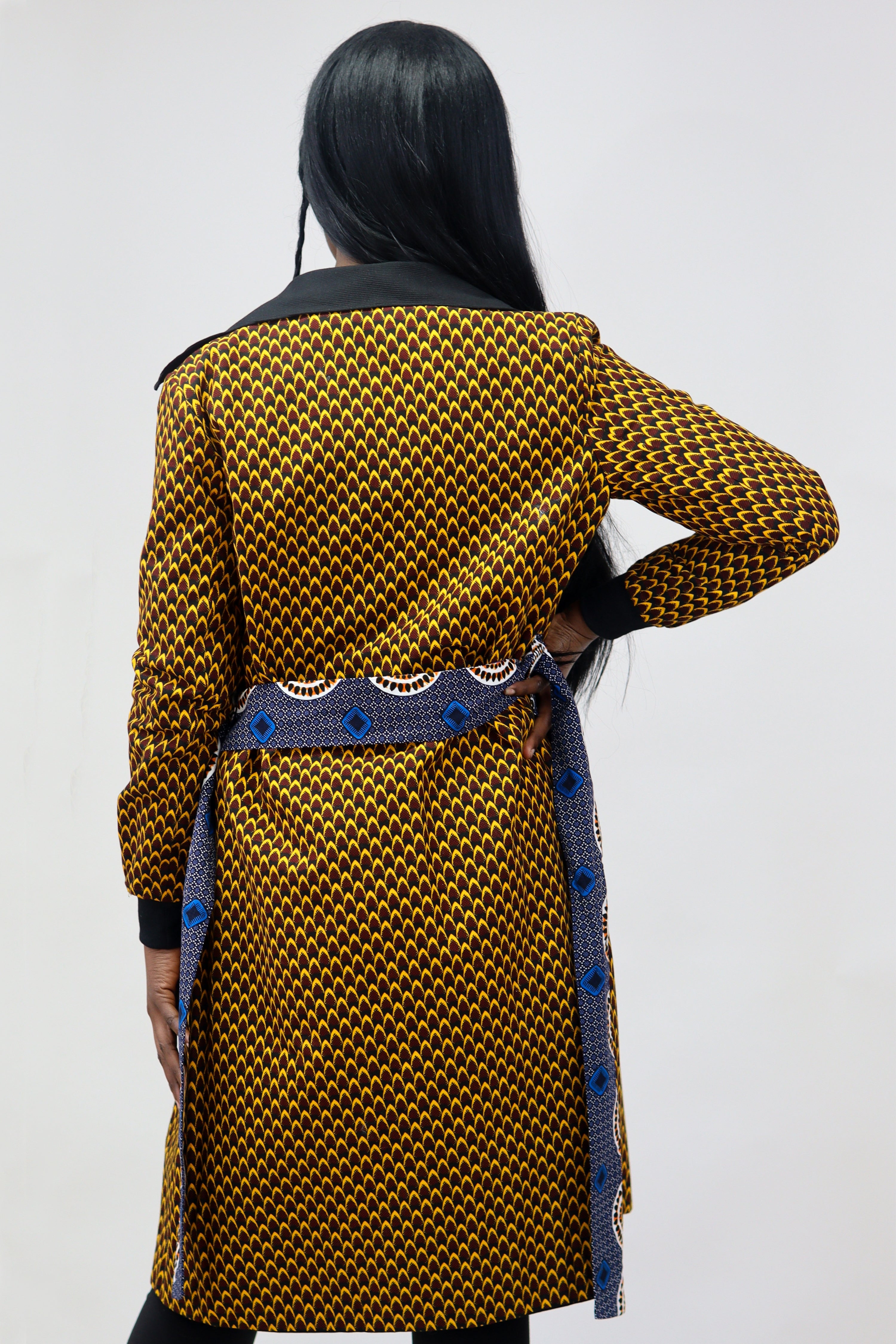 Ébène et couleurs styles-veste/trench coat