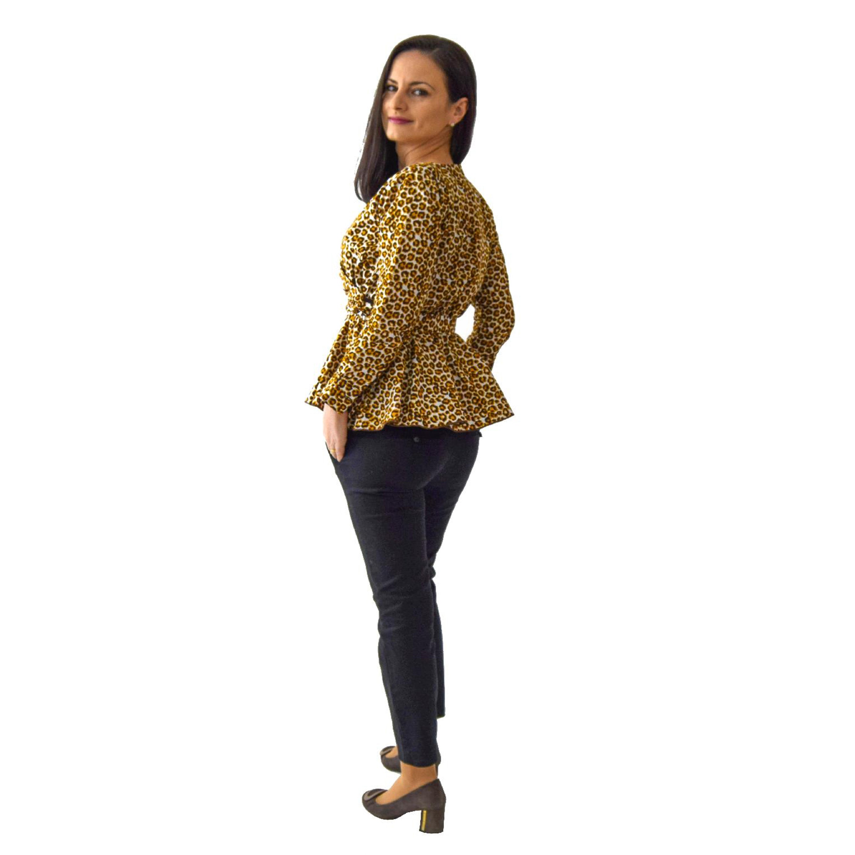 Top Cache-coeur motif animalier