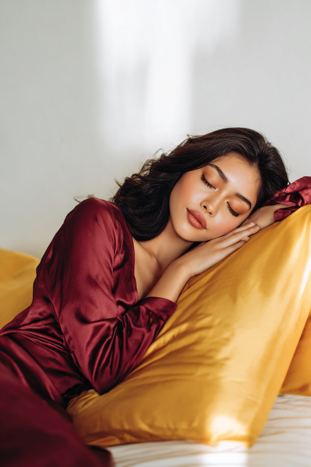 Taie d'oreiller en satin soyeux