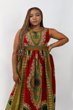 ROBE DASHIKI SANS MANCHE