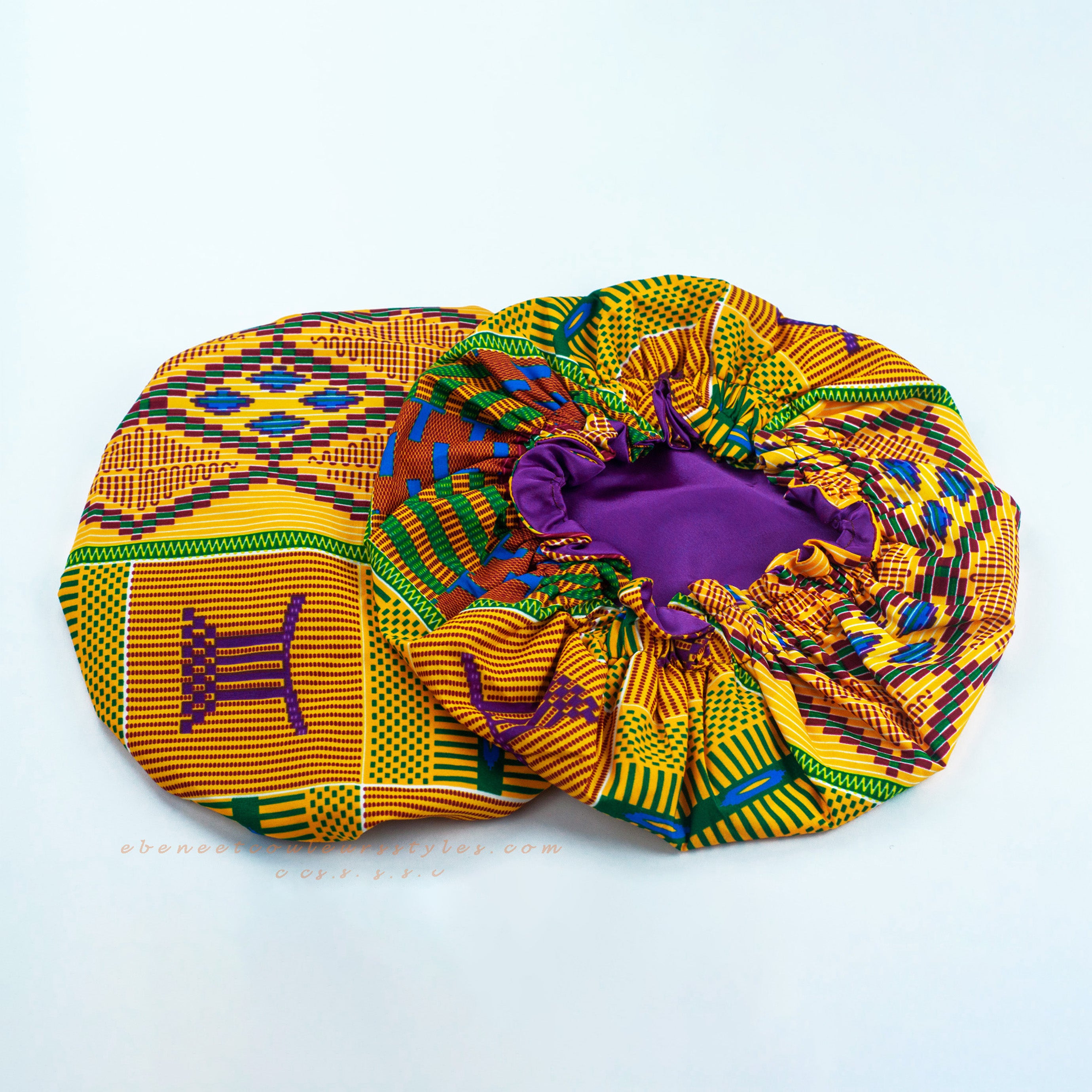 Ébène et Couleurs Styles- Bonnet wax/ satin