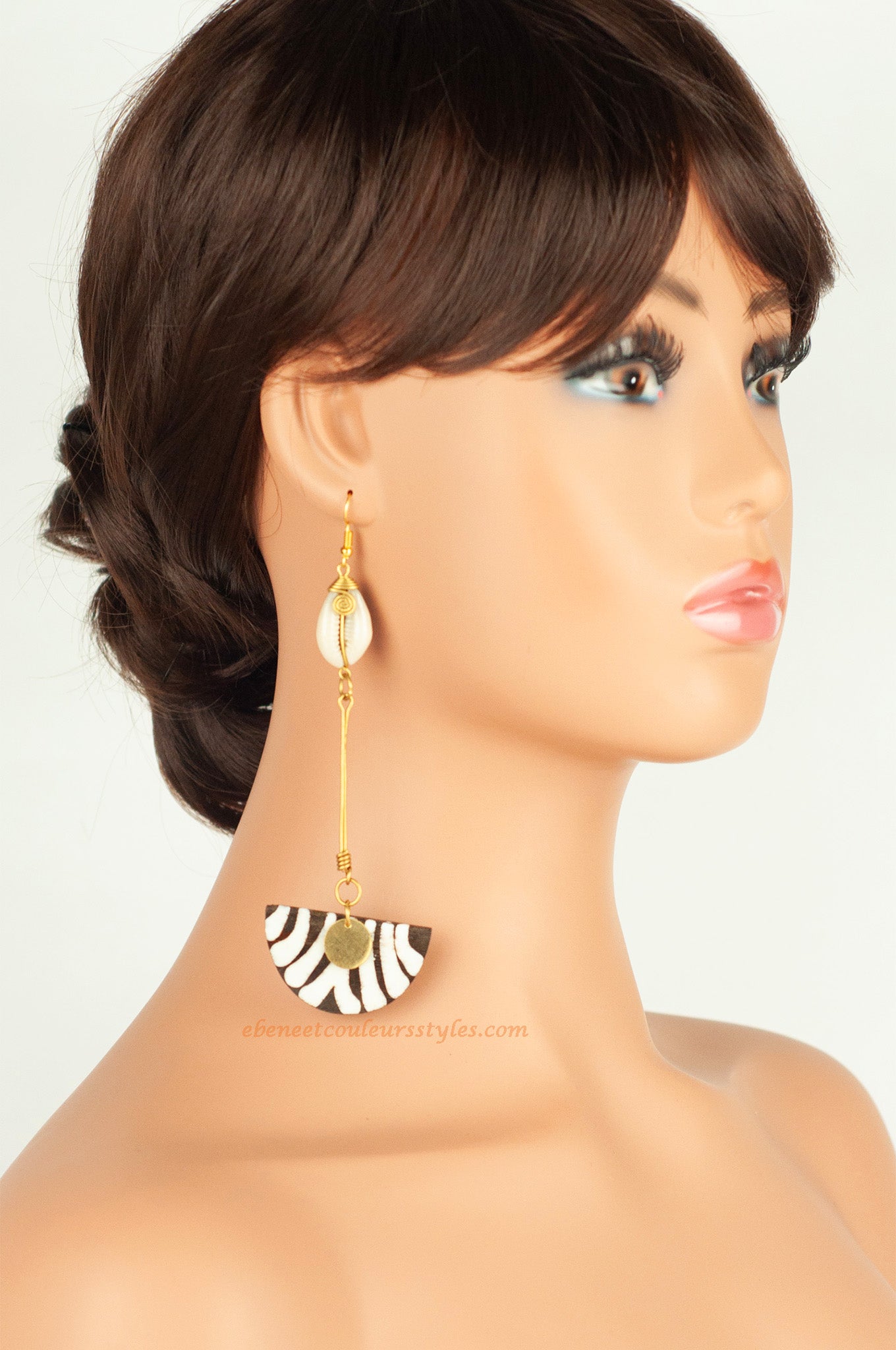 Boucles d'oreilles Zébra 005