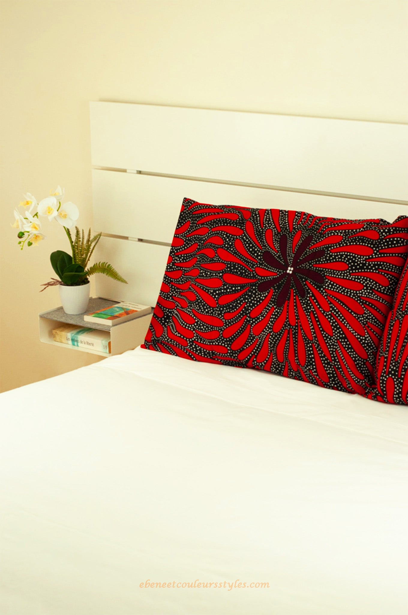 Ébène et Couleurs styles- taie d'oreiller