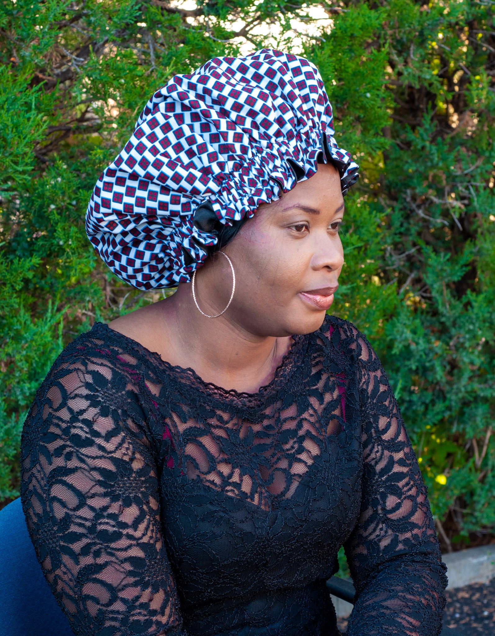 Ébène et Couleurs Styles-bonnet wax satin 