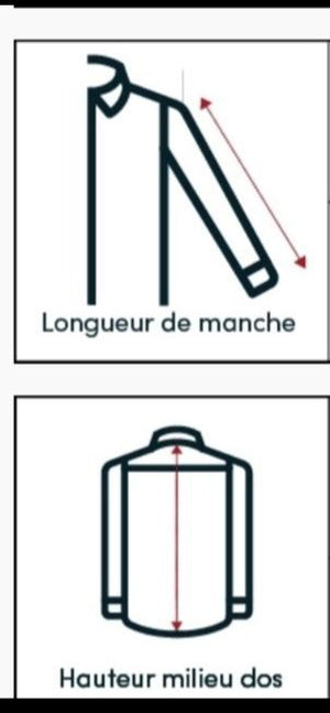 Ébène et couleurs styles- schéma guide de taille